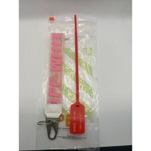 Off- White Industrial Lanyard Wristlet Keychain NWT